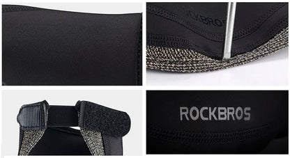 ROCKBROS Cycling Shoes Cover Windproof Abrasion Resistant Fabric Keep Warm Half Overshoe MTB Road Bicycle Shoe Covers Black