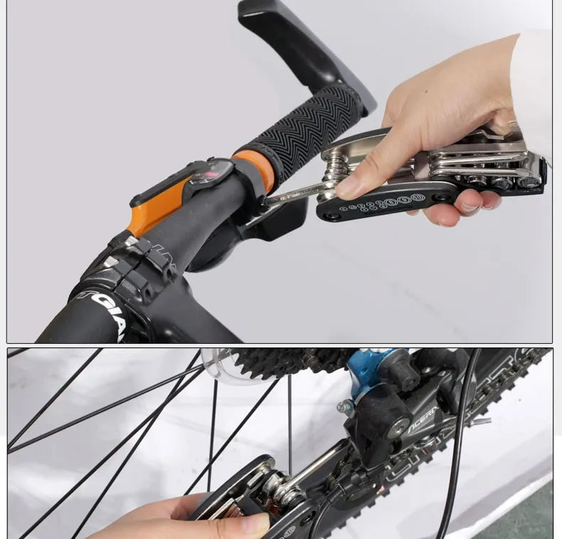 ROCKBROS Mountain Bicycle Tools Sets Bike Bicycle Repair Tools Kit Hex Spoke Wrench Mountain Cycle Screwdriver Tool 16 in 1