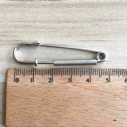 5pcs/lot EDC Outdoor tools Safety Pins Brooch Blank  Pin Broochs Survival Accessories Travel Kit