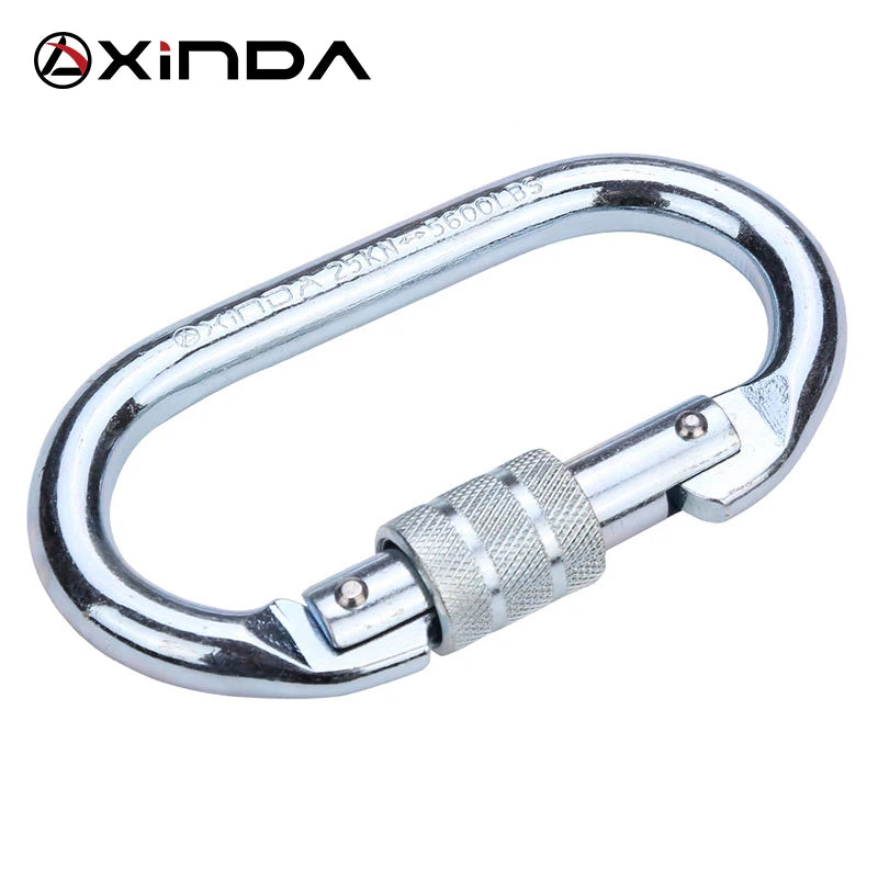 XINDA Professional Outdoor Rock Climbing  Tension Safety Supervivencia Lock Equipment Carabiner Camping Hiking Survival Kit