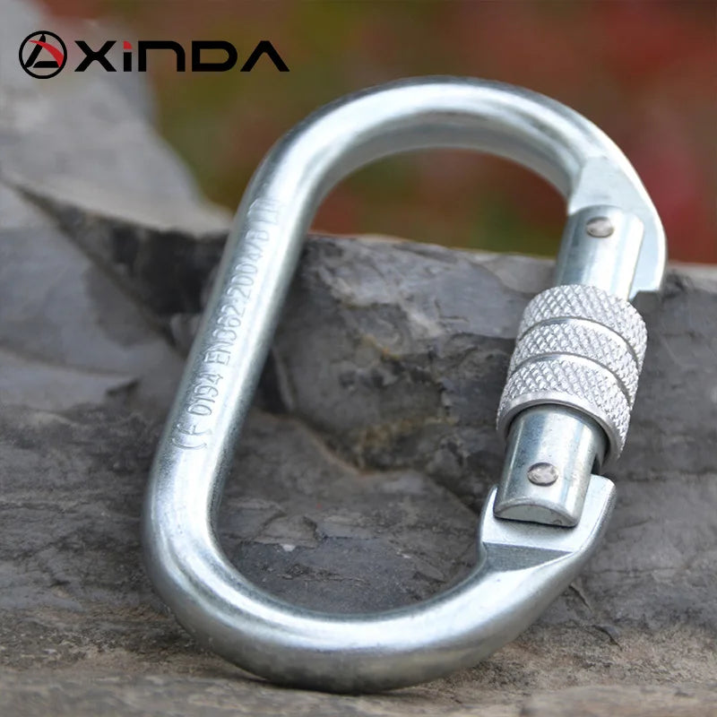 XINDA Professional Outdoor Rock Climbing  Tension Safety Supervivencia Lock Equipment Carabiner Camping Hiking Survival Kit