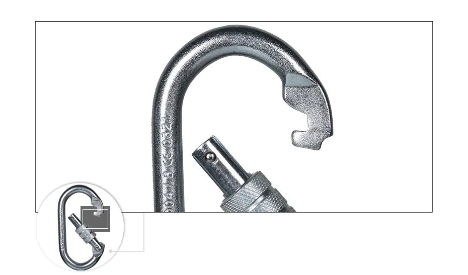 XINDA Professional Outdoor Rock Climbing  Tension Safety Supervivencia Lock Equipment Carabiner Camping Hiking Survival Kit