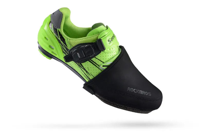 ROCKBROS Cycling Shoes Cover Windproof Abrasion Resistant Fabric Keep Warm Half Overshoe MTB Road Bicycle Shoe Covers Black