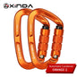 XINDA Rock Climbing Carabiner 25KN Safety D-Shape Buckle Auto Lock Spring-loaded Gate Aluminum Carabiner Outdoor Kits