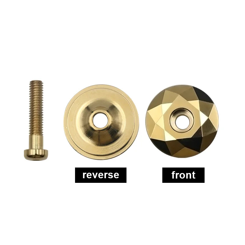 Bicycle Headset Cap Burnt Blue MTB Road Bike Stem Headset Top Cap Cover with Screw for 28.6mm Fork Head Tube Cycling Accessories