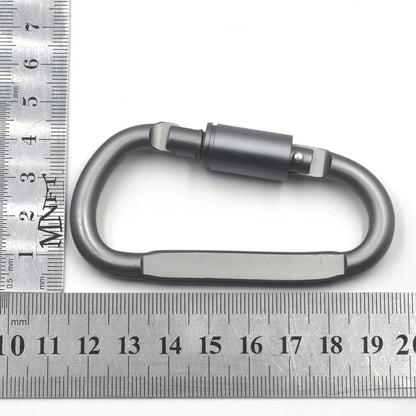 MNFT 10PCS Outdoor Equipment Fishing Tents Snap Safety Hook Buckle With Lock Alloy Camping Gear Travel Kit Survival Carabiner