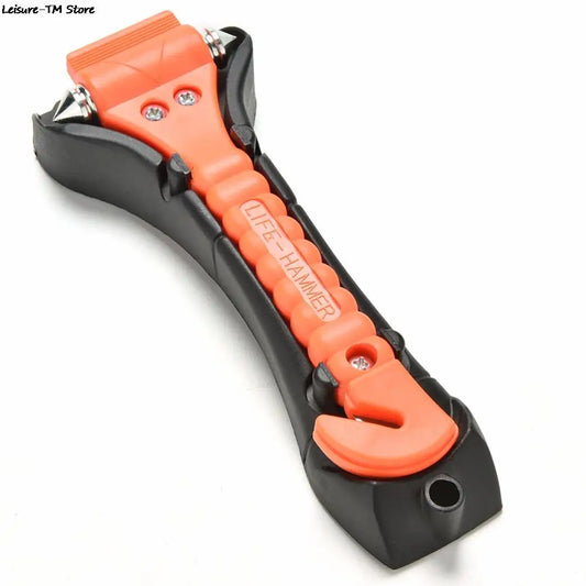 1Pcs Portable Safety Hammer Camping Driving Car Seat Belt Cutter Outdoor Survival Emergency Escape Hammer to Break Window Glass