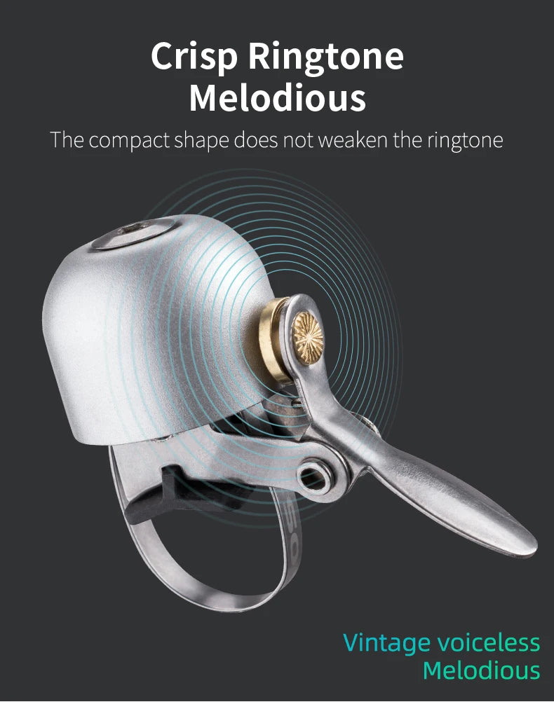 ROCKBROS Bike Bell Cycling Ring Bicycle Retro Classical Bells Clear Sound Quality MTB Road Safety Warning Alarm Bike Bells