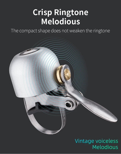 ROCKBROS Bike Bell Cycling Ring Bicycle Retro Classical Bells Clear Sound Quality MTB Road Safety Warning Alarm Bike Bells