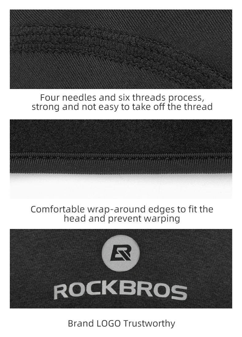 ROCKBROS Cycling Caps Windproof Thermal Fleece MTB Bicycle Cap Ski Riding Motorcycle Hat Winter Bandana Ciclismo Headband