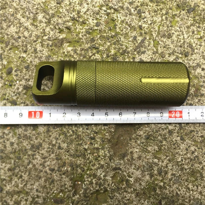 Outdoor Strong CNC Waterproof Emergency First Aid Kits Safety Survival Pill Bottle Aluminium Camping EDC Tank Box for Cigarettes