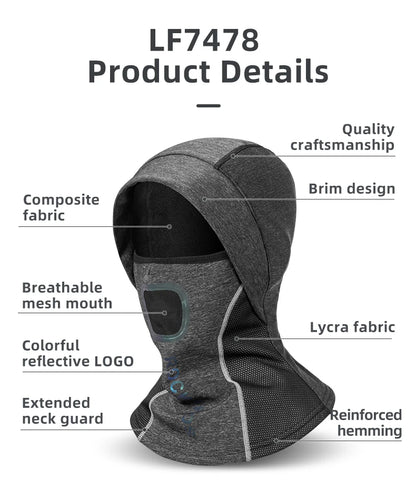 ROCKBROS Cycling Face Keep Warm Winter Climbing Hiking Fleece Thermal Windproof Balaclava Running Fishing Skiing Hat Headwear