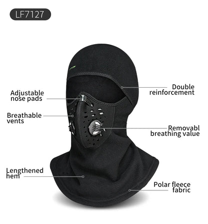 ROCKBROS Winter Ski Face Scarf Face Mask Cycling skiing running sport Training Balaclava Winderproof Bicycle Accessory