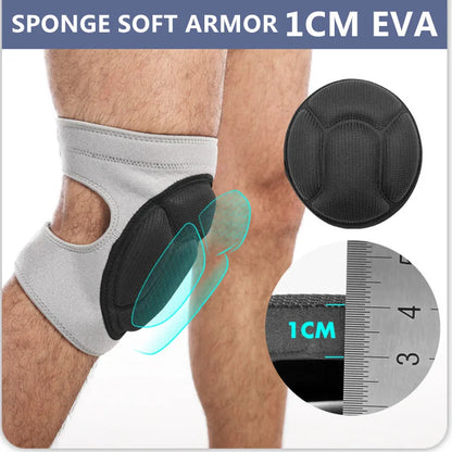 1Pair Thickening Football Volleyball Sports Knee EVA Pad Silicone Non-slip Pads Protect Cycling Sports Safety Knee rodilleras