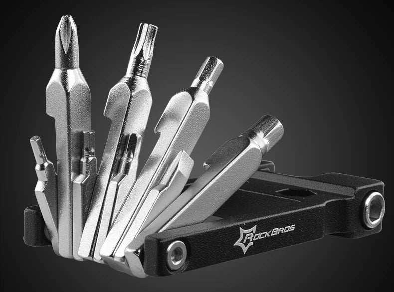 ROCKBROS Mountain Bicycle Tools Sets Bike Bicycle Repair Tools Kit Hex Spoke Wrench Mountain Cycle Screwdriver Tool 16 in 1