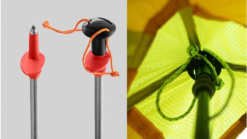 Knot 860g Ultralight Camping Rodless Pyramid Tent 4-8 Person Large Tarp 20D Nylon Both Sides Silicon Coating Outdoor Hikeburger