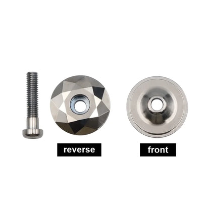 Bicycle Headset Cap Burnt Blue MTB Road Bike Stem Headset Top Cap Cover with Screw for 28.6mm Fork Head Tube Cycling Accessories