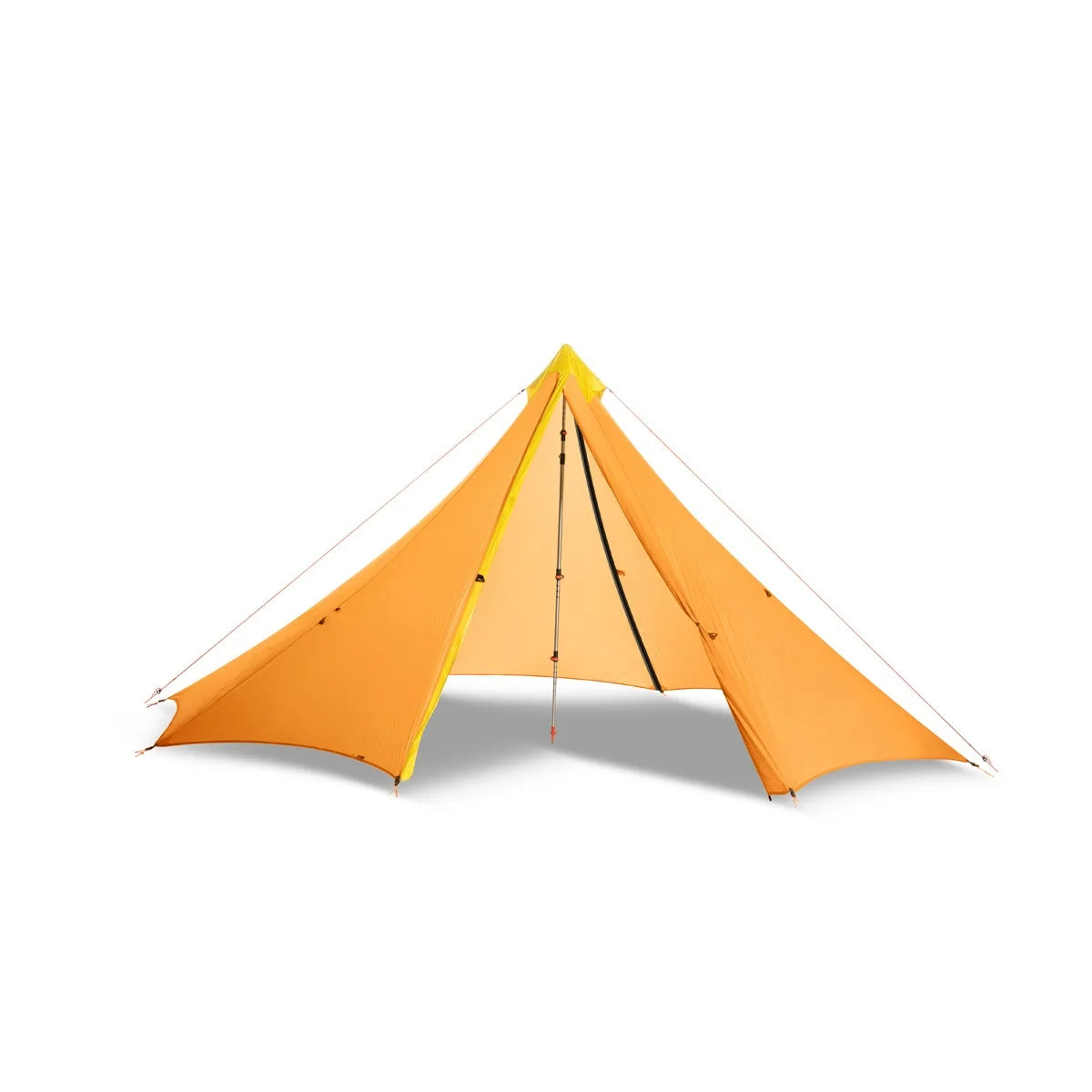 Knot 860g Ultralight Camping Rodless Pyramid Tent 4-8 Person Large Tarp 20D Nylon Both Sides Silicon Coating Outdoor Hikeburger