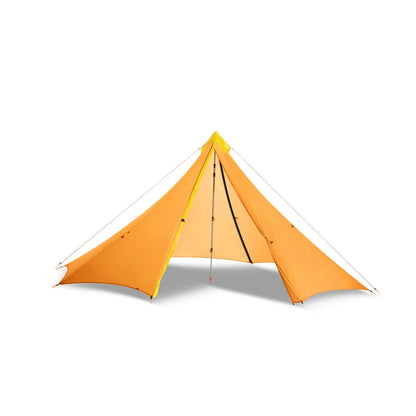 Knot 860g Ultralight Camping Rodless Pyramid Tent 4-8 Person Large Tarp 20D Nylon Both Sides Silicon Coating Outdoor Hikeburger