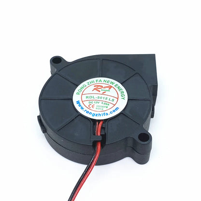 50mm Blower 5015 12V0.06A For 3D Printer Humidifier Centrifugal Fan Industrial Blower Centrifugal Fan 2pin