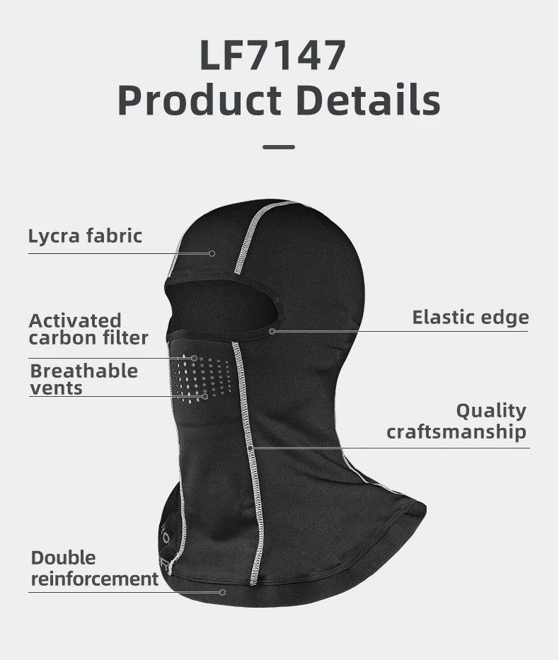 ROCKBROS Cycling Face Keep Warm Winter Climbing Hiking Fleece Thermal Windproof Balaclava Running Fishing Skiing Hat Headwear