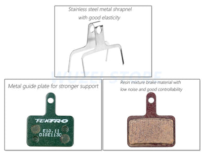 TEKTRO P20.11 E10.11 Brake Pads MTB Bike Hydraulic Disc Brake Pad for Shimano M335 395 Metal Ceramic Bicycle Pads Cycling Parts