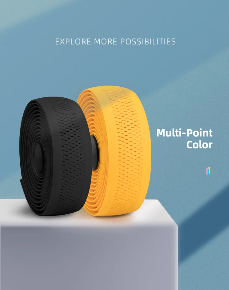 ROCKBROS Bicycle Handlebar Tape Non-Slip Shock Absorbing Belt Ultralight Wear-Resistant Cycling Strap MTB Road Bike Accessories