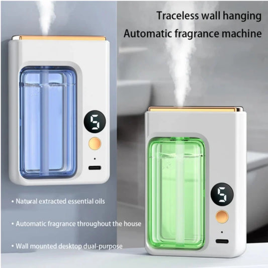 Automatic Diffuser Aromatherapy Car Perfume with Display Essential Oil Humidifier Bathroom Deodorization Air Freshener Jasmine