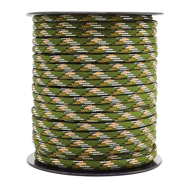 Army Green Black Paracord 550 Climbing Lanyard Tent Rope 4mm 7 Stand Lanyard Paracord Survival For Hiking Camping