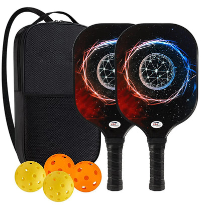 Pickleball Paddles USAPA Approved Set Rackets Honeycomb Core 4 Balls Portable Racquet Cover Carrying Bag Gift Kit Indoor Outdoor