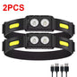 USB Rechargeable LED Sensor Headlamp XPE+COB Headlight Led Head Torch Camping Search Light Head Flashlight for Fishing Lantern