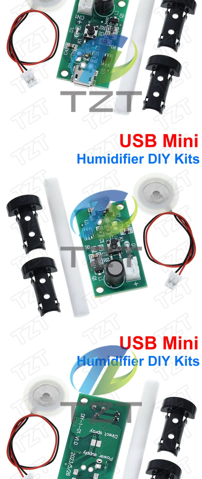 USB Mini Humidifier DIY Kits Mist Maker and Driver Circuit Board Fogger Atomization Film Atomizer Sheet Mini Oscillating