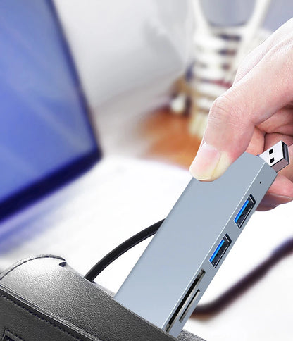 Type C+ USB HUB USB3.0 Dongle USB2.0 Disk Extend Adapter Cable Splitter Phone Charger Dock Micro SD TF Memory Card Reader Writer