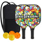 Pickleball Paddles USAPA Approved Set Rackets Honeycomb Core 4 Balls Portable Racquet Cover Carrying Bag Gift Kit Indoor Outdoor