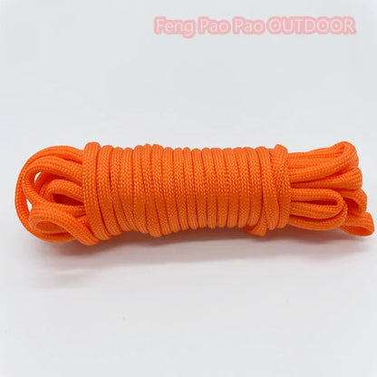 7-Cores 550 Paracord Rope 30 M Dia.4mm For Outdoor Camping Survival Lanyard Parachute Cord Hiking Tent Accessories