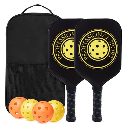 Pickleball Paddles USAPA Approved Set Rackets Honeycomb Core 4 Balls Portable Racquet Cover Carrying Bag Gift Kit Indoor Outdoor