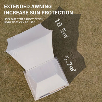 Outdoor Camping 3-4 Person Portable Waterproof Family Awning Beach Tent Quick Opening Fishing Tent Picnic Park Anti-UV Shade