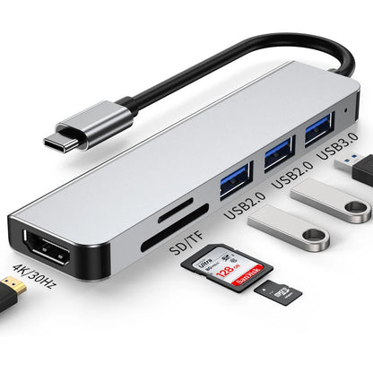 Type C+ USB HUB USB3.0 Dongle USB2.0 Disk Extend Adapter Cable Splitter Phone Charger Dock Micro SD TF Memory Card Reader Writer