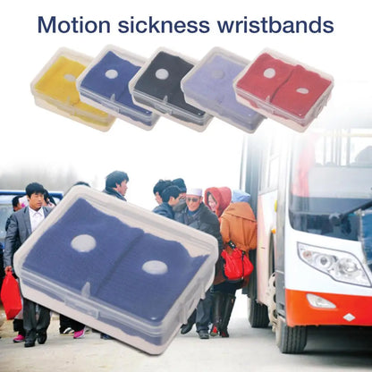 2Pcs Anti Nausea Wrist Band Wrist Support Sports Safety Wristbands Anti-motion Sickness Bracelet Wrist Band Outdoor Travel Kit