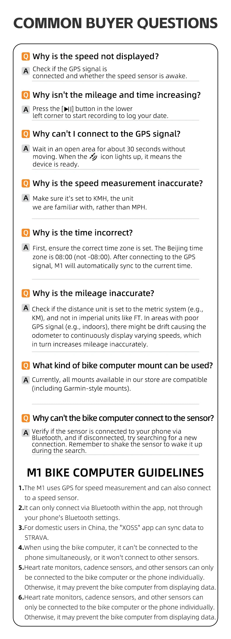 ROCKBROS M1 GPS Bicycle Computer Bluetooth 5.0 ANT+ Wireless Speedometer MTB Road Bike Ciclismo Speed Meter for Garmin Zwift