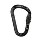 Rock Climbing Carabiner Pear-Shape Buckle 25kN Safety Auto Lock Spring-Loaded Gate Aluminum H-Carabiner Outdoor Kits