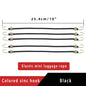 Elastic Bungee Cord Heavy Duty Luggage Straps Rope Hooks 25-30cm Stretch Tie Tent Outdoor Accessories