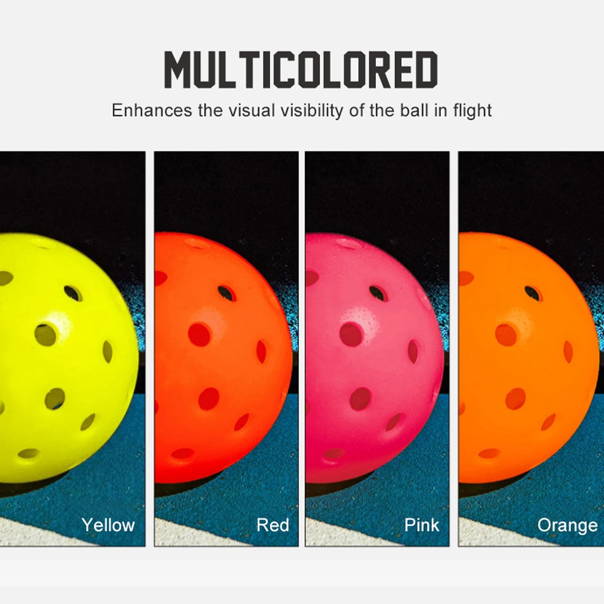 ALP Outdoor Pickleball 74mm Durable 40 Holes 26 Holes 1/3/6/12/100 Pieces/PCS 26g Original USA Professional Pickleball