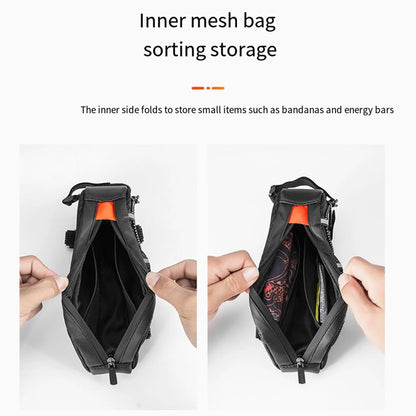 ROCKBROS Bike Bag Waterproof Reflective Front Top Frame Tube Bag Ultralight Bicycle Bag Cycling Bag Touring Riding Gear