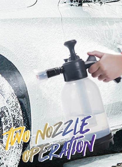 Continuous Hand Pump Pressure Sprayer, Hand held Garden Sprayer for Home, Lawn, Garden, Car Detailing and More, 2 L / 0.5 Gallon
