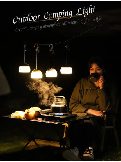 WEST BIKING Camping Tent Hanging Light Portable Camping Lanterns USB Rechargeable Led Light Camp Lamp for Outdoor Emergency