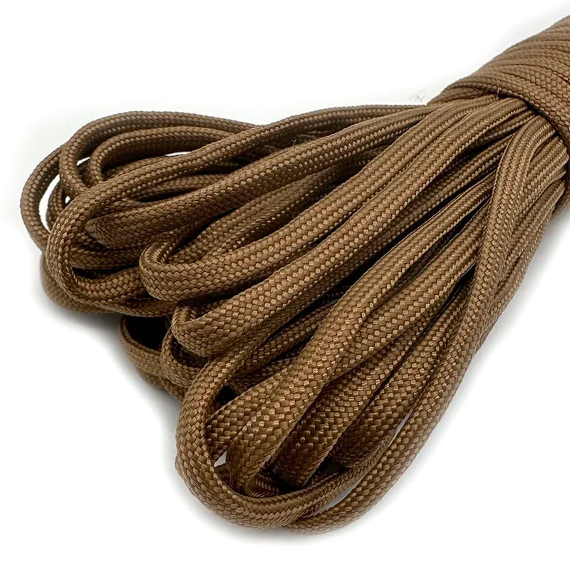 550 Paracord 7 Cores Cord Dia. 4mm For Outdoor Camping Survival Lanyard Parachute Rope Hiking Tent Accessories Bracelet