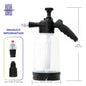 Continuous Hand Pump Pressure Sprayer, Hand held Garden Sprayer for Home, Lawn, Garden, Car Detailing and More, 2 L / 0.5 Gallon