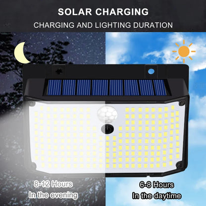 Outdoor Solar Light 468/208/138 LED Outdoor Solar Light LED Solar Security Lights Garden Waterproof 3 Modes Wall Lamp Fence Yard