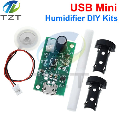 USB Mini Humidifier DIY Kits Mist Maker and Driver Circuit Board Fogger Atomization Film Atomizer Sheet Mini Oscillating